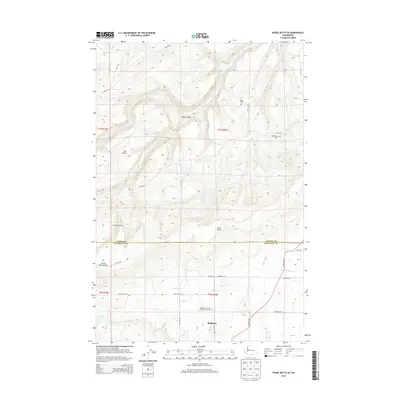 2013 Map of Poisel Butte SE, 2013 Print