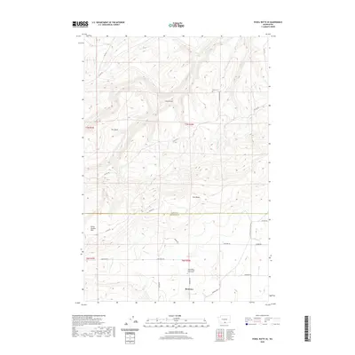 2020 Map of Poisel Butte SE, 2020 Print