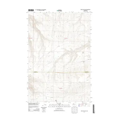 2013 Map of Poisel Butte SW, 2013 Print