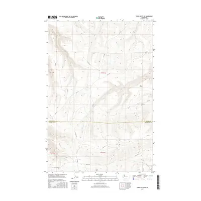 2017 Map of Poisel Butte SW, 2017 Print
