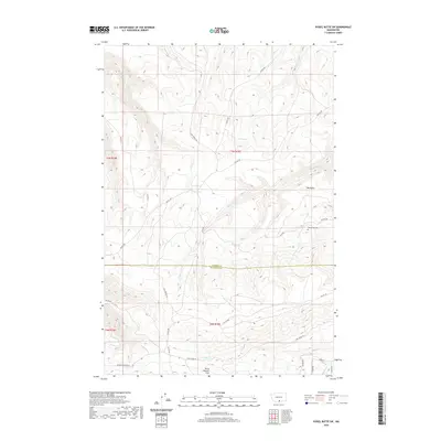 2020 Map of Poisel Butte SW, 2020 Print