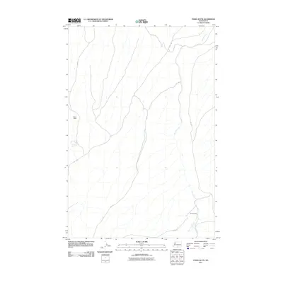 2011 Map of Poisel Butte, 2011 Print