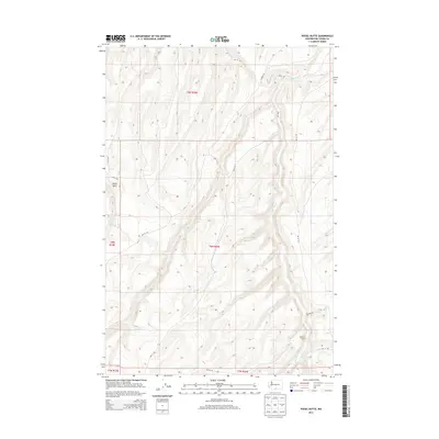 2013 Map of Poisel Butte, 2013 Print