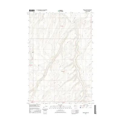 2017 Map of Poisel Butte, 2017 Print