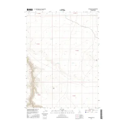 2017 Map of Poison Butte, 2017 Print