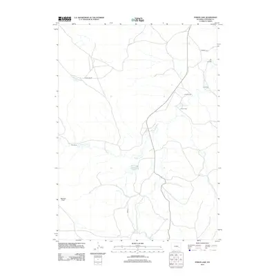 2012 Map of Poison Lake, 2012 Print