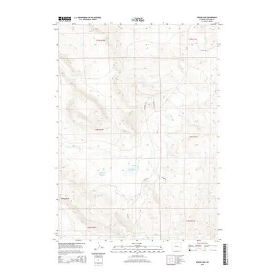 2015 Map of Poison Lake, 2015 Print