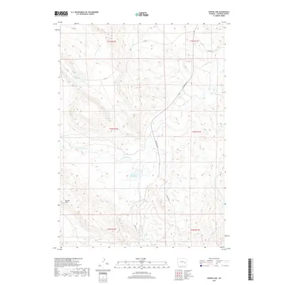 2017 Map of Poison Lake, 2017 Print