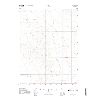 2018 Map of Poker Brown Gap, 2018 Print