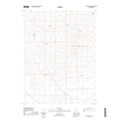 2018 Map of Poker Brown Spring, 2018 Print