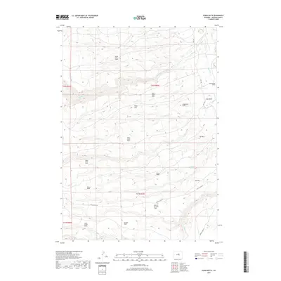 2018 Map of Poker Butte, 2018 Print