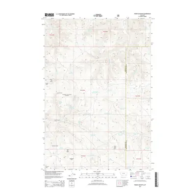 2014 Map of Poker Jim Butte, 2014 Print