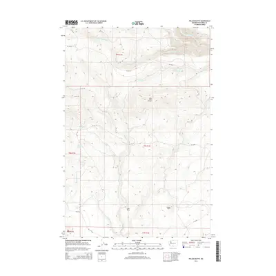 2014 Map of Poland Butte, 2014 Print
