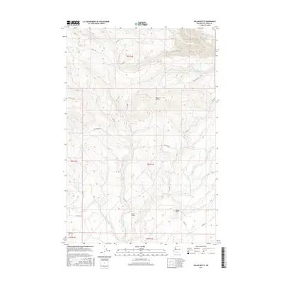 2017 Map of Poland Butte, 2017 Print