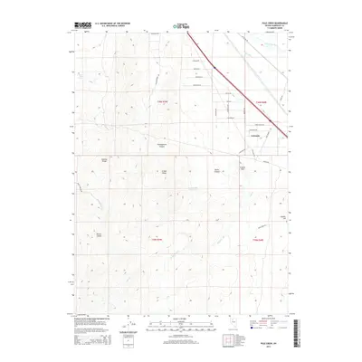 2014 Map of Pole Creek, 2014 Print
