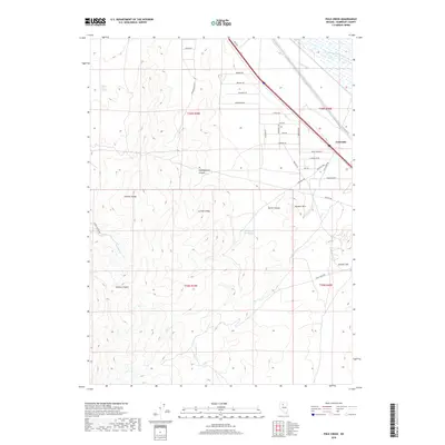 2018 Map of Pole Creek, 2018 Print