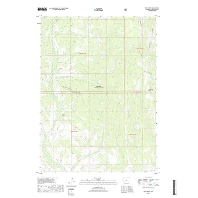 2018 Map of Pole Creek, 2018 Print