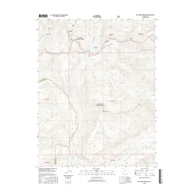 2016 Map of Pole Creek Mountain, 2016 Print