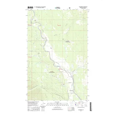 2017 Map of Polebridge, 2017 Print
