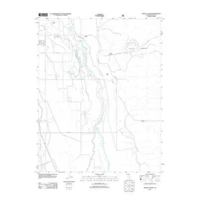 2012 Map of Poleta Canyon, 2012 Print