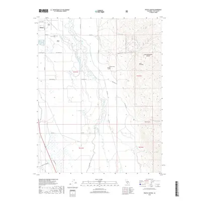 2018 Map of Poleta Canyon, 2018 Print