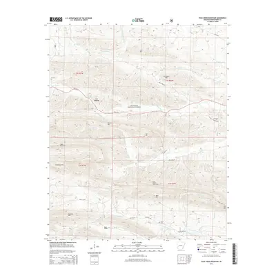 2014 Map of Polk Creek Mountain, 2014 Print