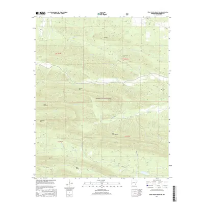 2017 Map of Polk Creek Mountain, 2017 Print