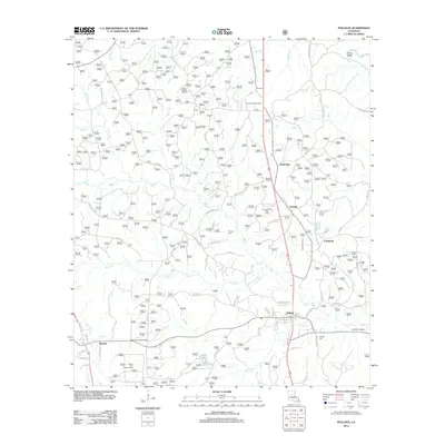 2012 Map of Pollock, 2012 Print