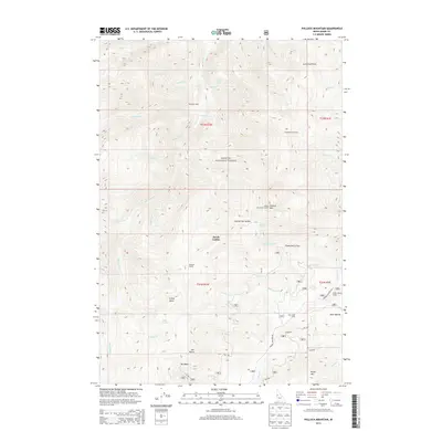 2013 Map of Pollock Mountain, 2013 Print