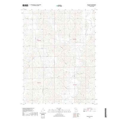 2017 Map of Pollock SW, 2017 Print