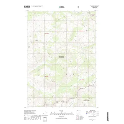 2017 Map of Pollux Peak, 2017 Print