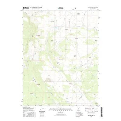 2017 Map of Pollywog Lake, 2017 Print