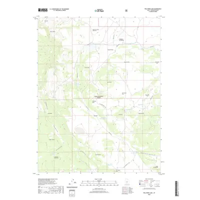 2020 Map of Pollywog Lake, 2020 Print