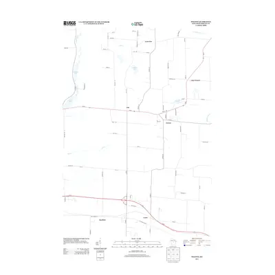 2013 Map of Polonia, 2013 Print