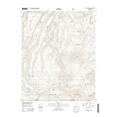 2013 Map of Polvadera Peak, 2013 Print