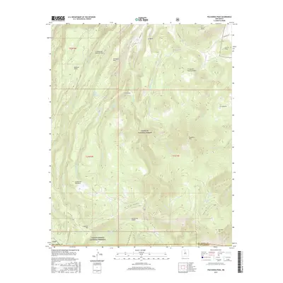 2017 Map of Polvadera Peak, 2017 Print