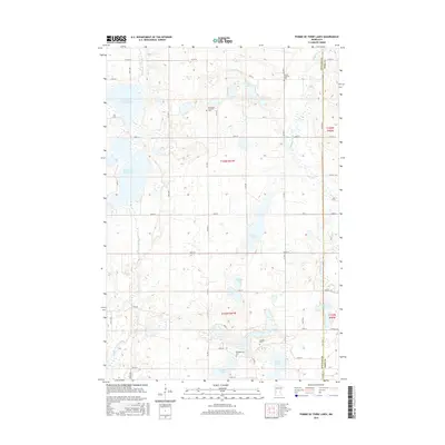 2016 Map of Pomme De Terre Lakes, 2016 Print