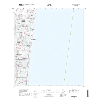 2018 Map of Pompano Beach, 2018 Print