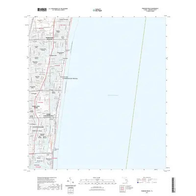 2021 Map of Pompano Beach, 2021 Print