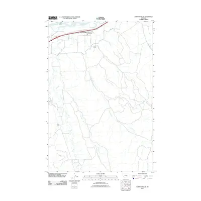 2011 Map of Pompeys Pillar, 2011 Print