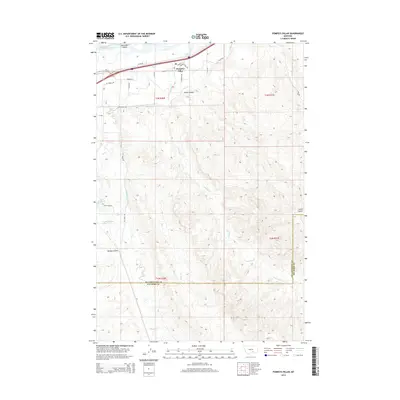 2014 Map of Pompeys Pillar, 2014 Print