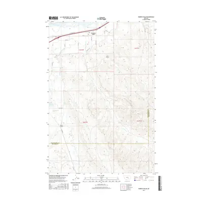 2017 Map of Pompeys Pillar, 2017 Print