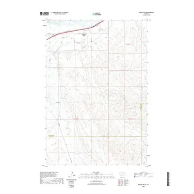 2020 Map of Pompeys Pillar, 2020 Print