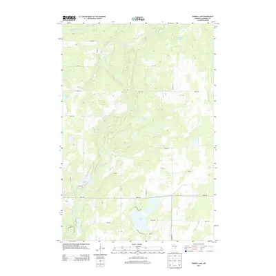 2013 Map of Pomroy Lake, 2013 Print