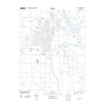 2012 Map of Ponca City, 2012 Print