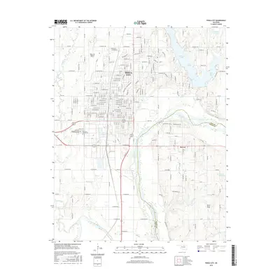 2016 Map of Ponca City, 2016 Print