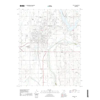 2018 Map of Ponca City, 2018 Print