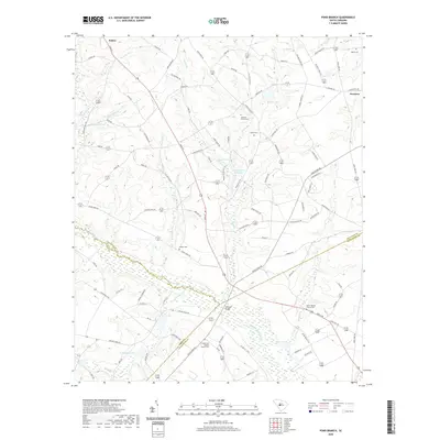 2020 Map of Pond Branch, 2020 Print