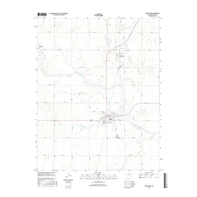 2016 Map of Pond Creek, 2016 Print