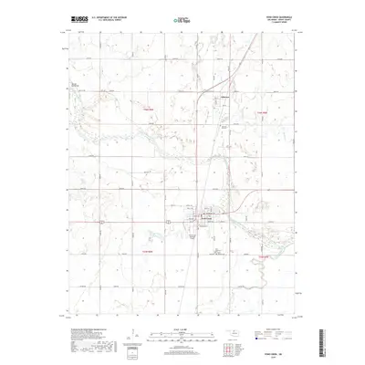 2018 Map of Pond Creek, 2018 Print